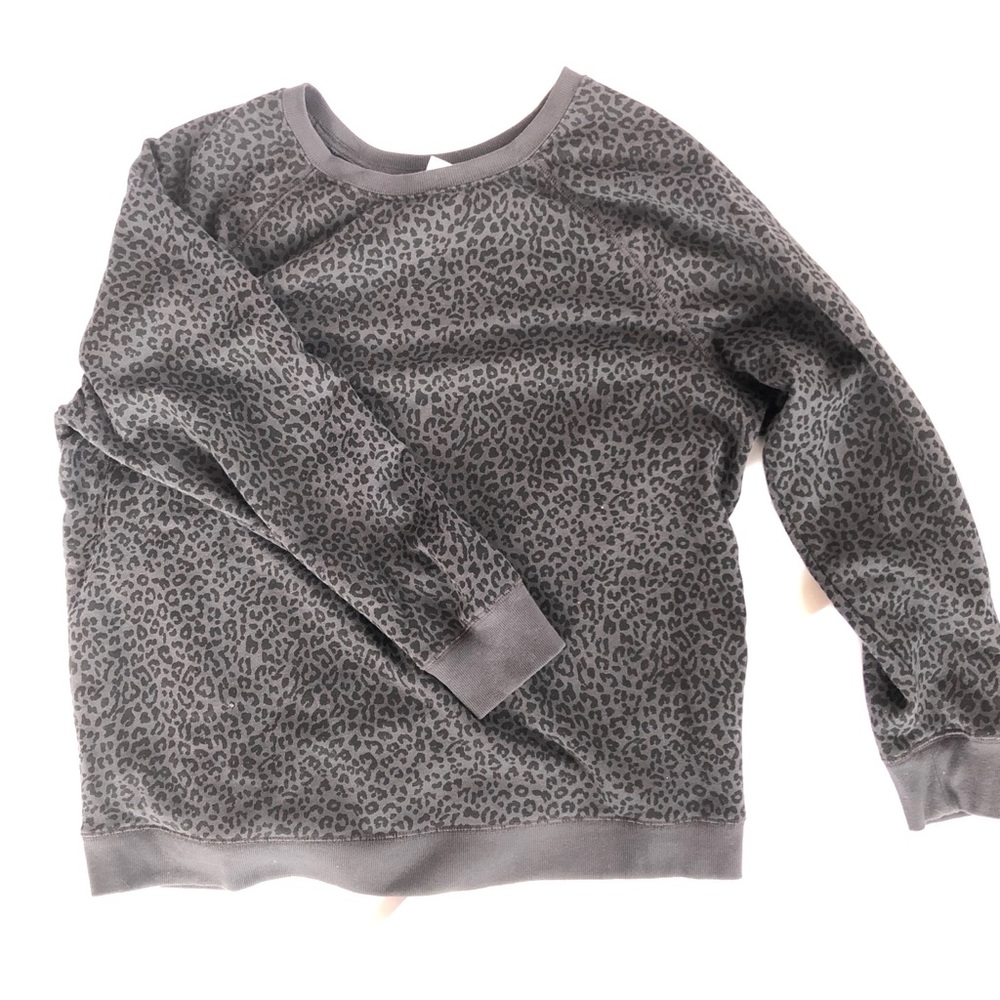 Old Navy leopard print sweatshirt